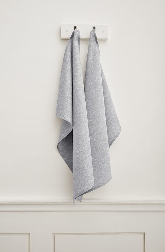 Solino Home Linen Kitchen Towels - 100% Pure Linen, 17 x 26 Inch Kitchen / Tea Towels Set of 2 - ... | Amazon (US)