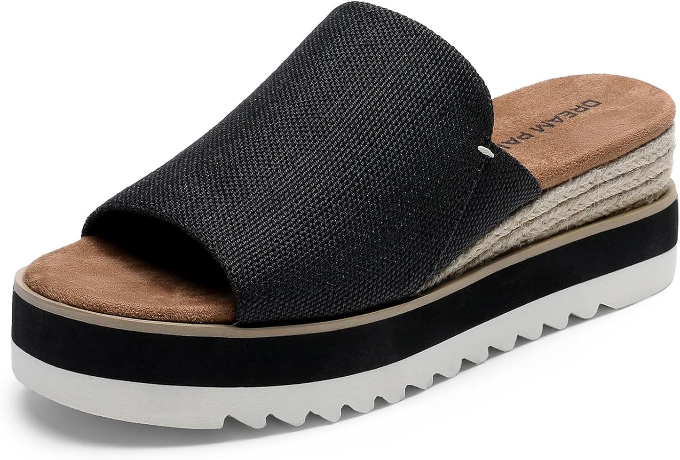 DREAM PAIRS Platform Sandals Women Slip-on Espadrille Bohemia Wedge Sandals, Comfort Dressy Summe... | Amazon (US)