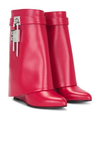 Givenchy Shark Lock Ankle Boot in Red | FWRD 