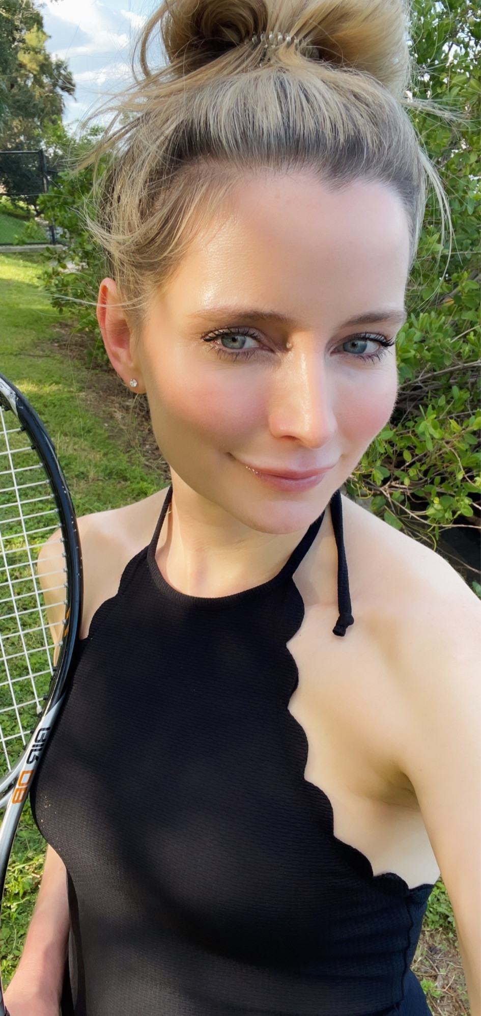 Cutest and comfiest tennis dress from Marysia🖤 their trademarked scalloped detailing is so classic and the dress is v functional and easy with the built in bra #padel #tennisoutfit #tennisdress #marysiaswim 

#LTKOver40 #LTKStyleTip #LTKActive