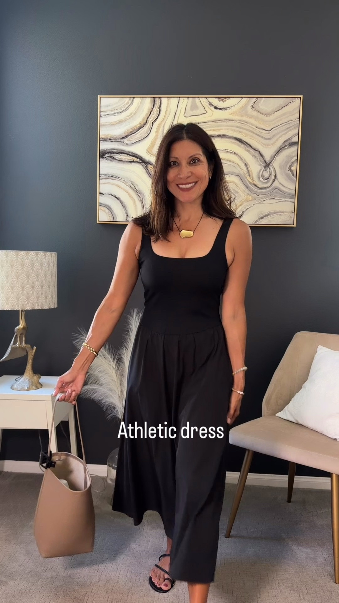 An athletic dress to wear casually to run errands . Lightweight and looks chic. 

@nordstrom Zella brand size xs

Outfit idea over 50 
Activewear

#LTKootd #LTKPetite #LTKActive