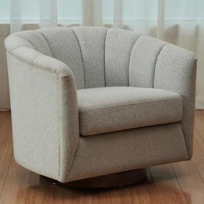Comfortable Swivel Accent Seat With Graceful Silhouette And Soft Upholstery | Wayfair North America