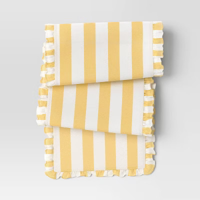 Yellow Striped Table Runner - Threshold™ | Target