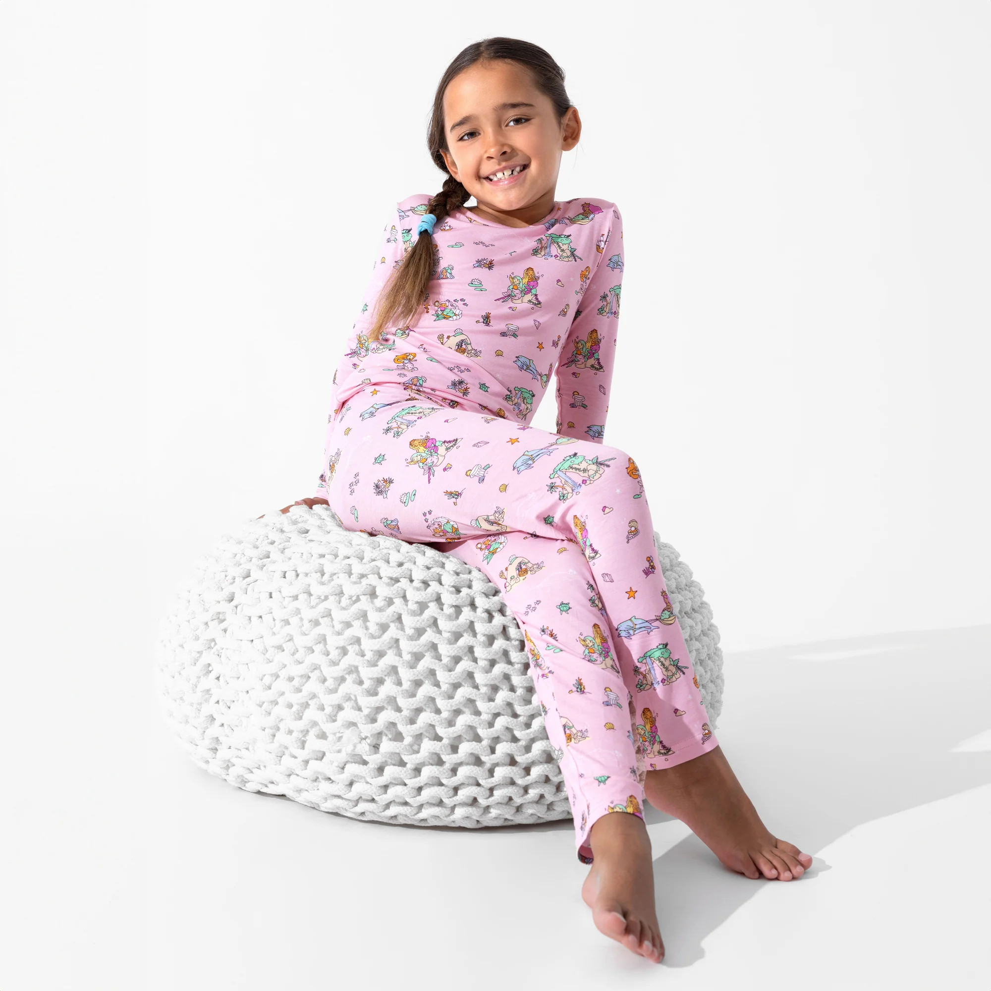 Mermaid Lagoon Bamboo Kids Pajamas | Bellabu Bear