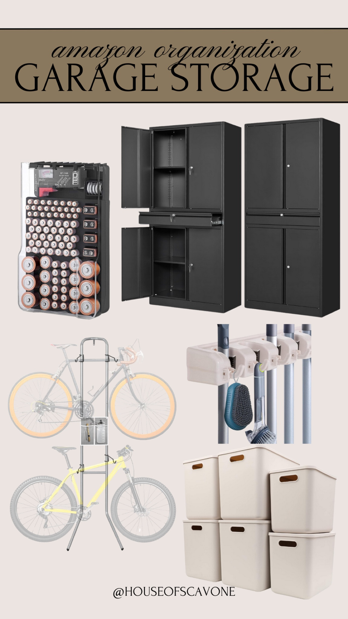 garage storage and organization #garage #garagestorage #garageorganization #bicyclestorage #garagecabinets #batterystorage #cleaningstorage

#LTKfindsunder50 #LTKhome #LTKfindsunder100