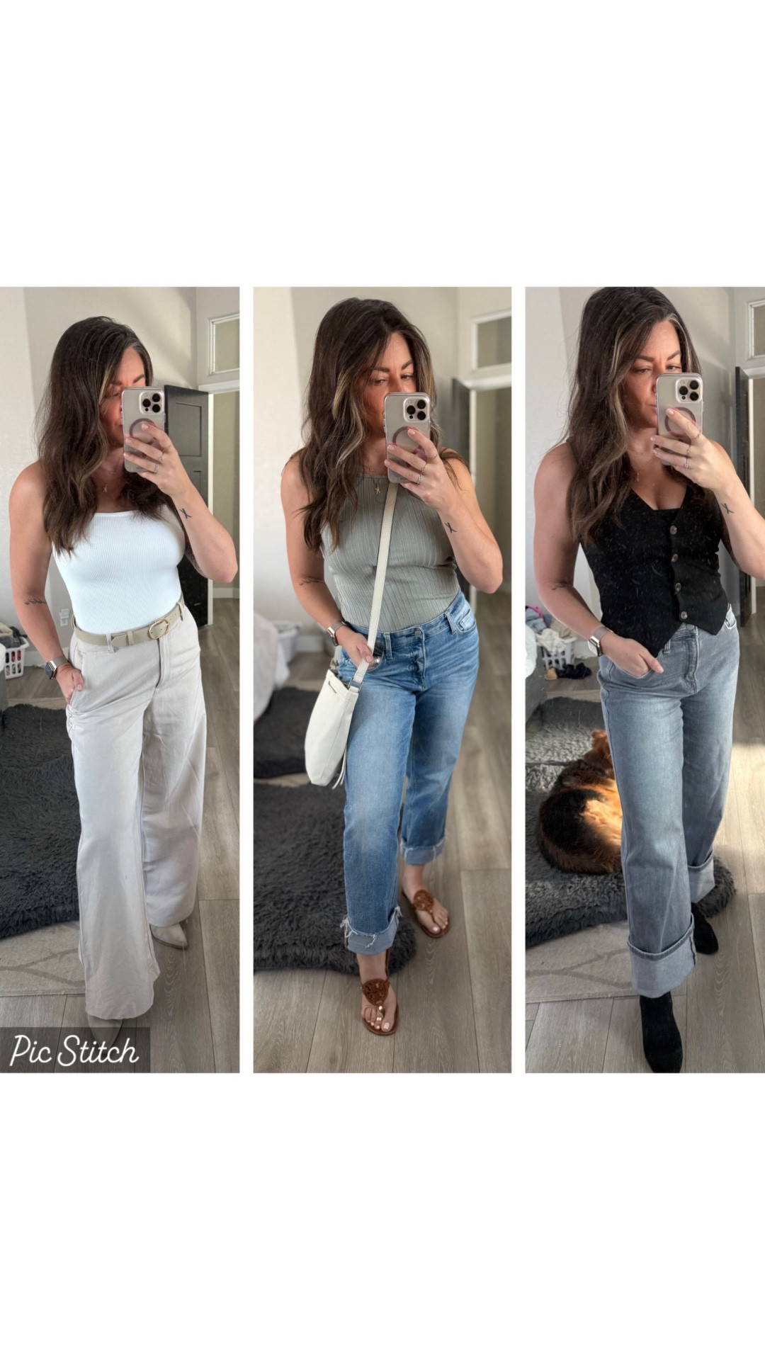 What I wore this week as a 41-year-old working mom. Keeping my outfits cute, simple, and casual is key. Yes, some days it's okay to wear leggings.

#LTKxVICI #LTKWorkwear #LTKOver40