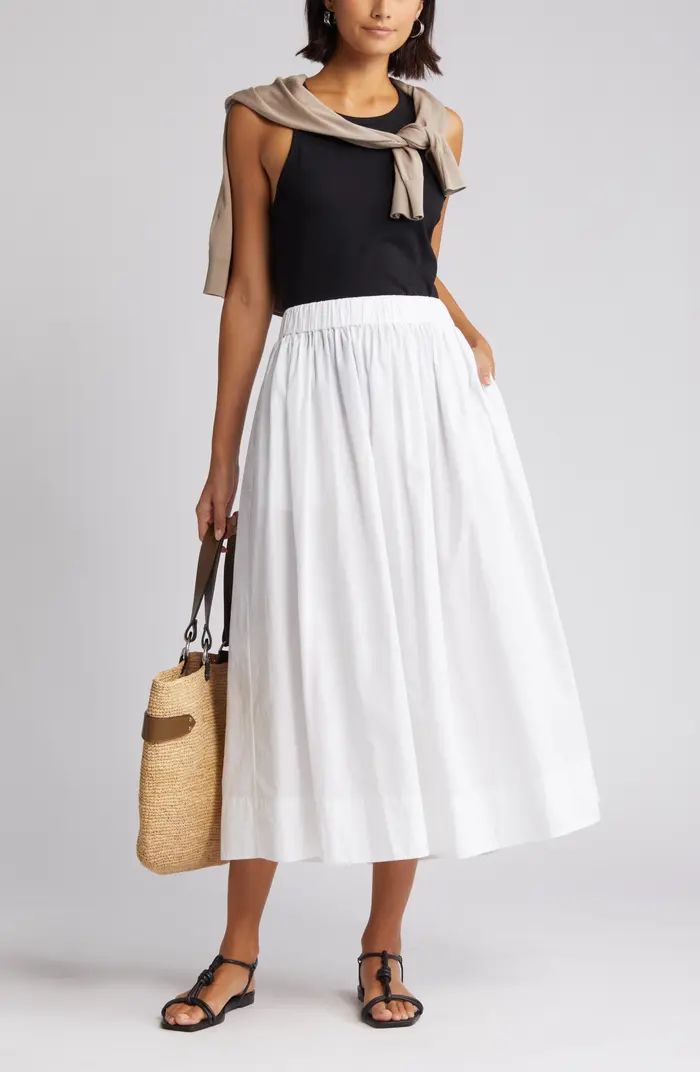 Cotton Poplin Skirt | Nordstrom
