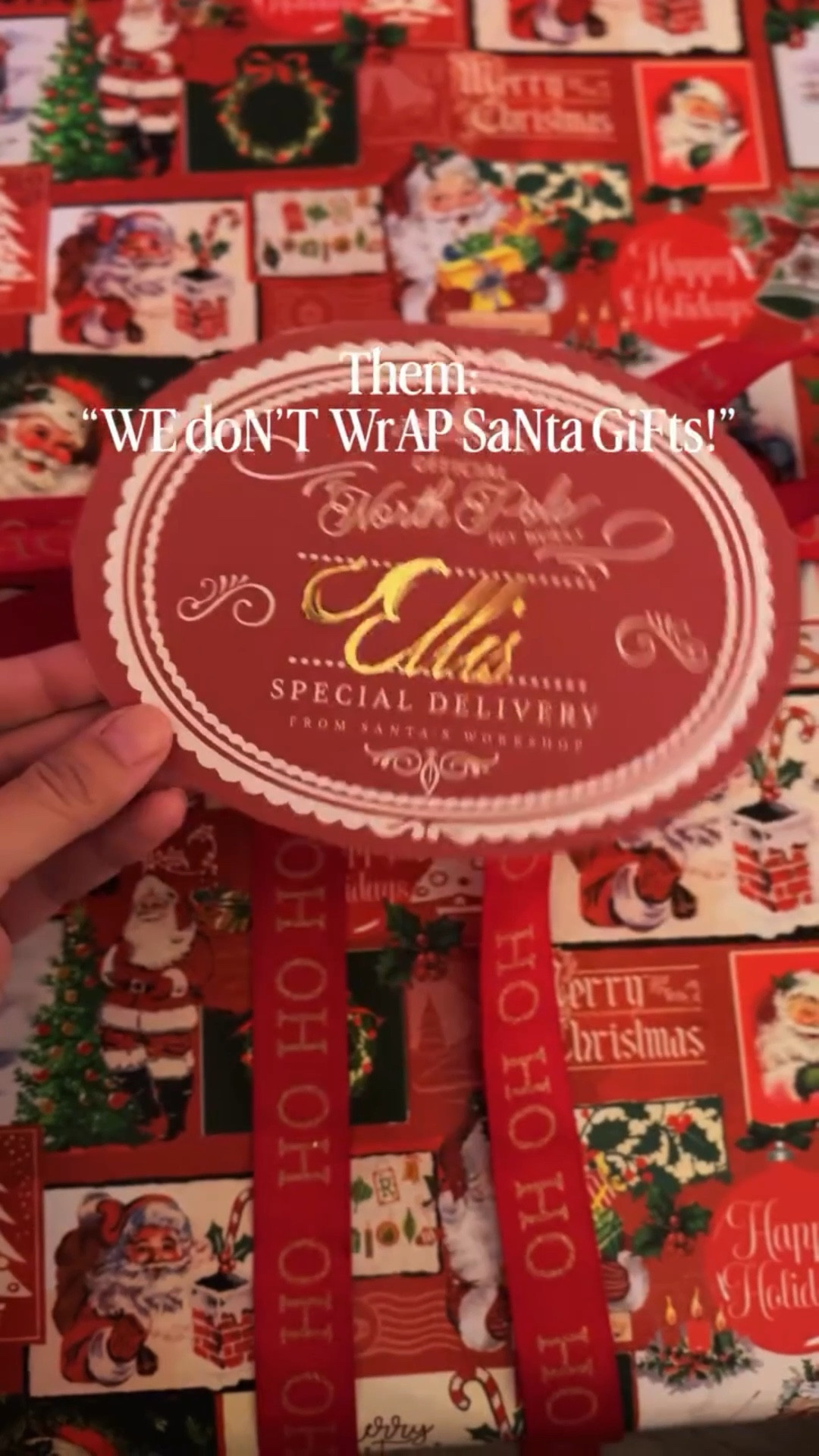 The hot topic on Threads:
“We don’t wrap Santa gifts.”
Sounds good.
Meanwhile me…special paper and a North Pole–style tag. 🎅🏻✨

There is still time. The tag is an instant download. Comment SEND if you want the link to the entire set!

#LTKKids #LTKGiftGuide #LTKHoliday