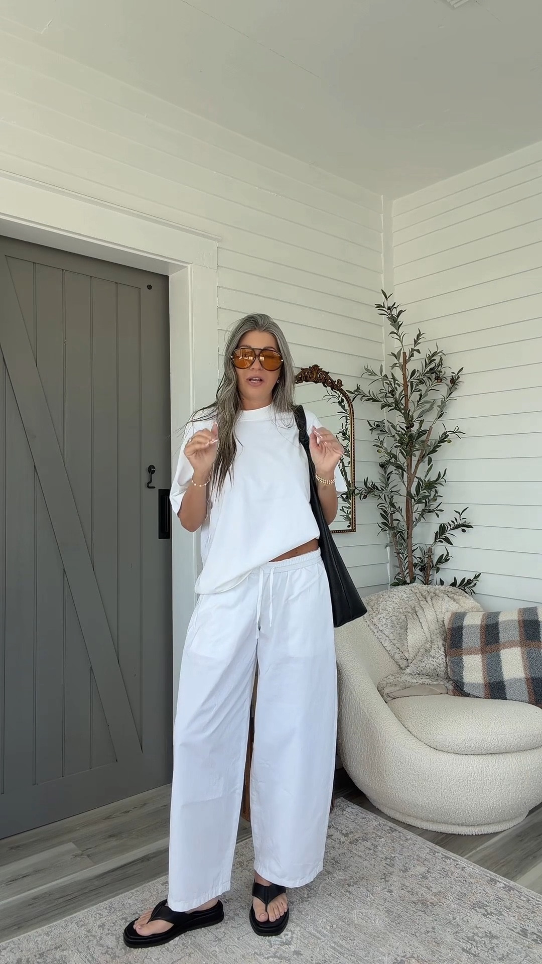 This is my ideal spring outfit!! 
@Aritzia pants size small and top size medium 
@Steve Madden US sandals run TTS and are so comfortable to walk in! 


#LTKOver40 #LTKgrwm #LTKootd