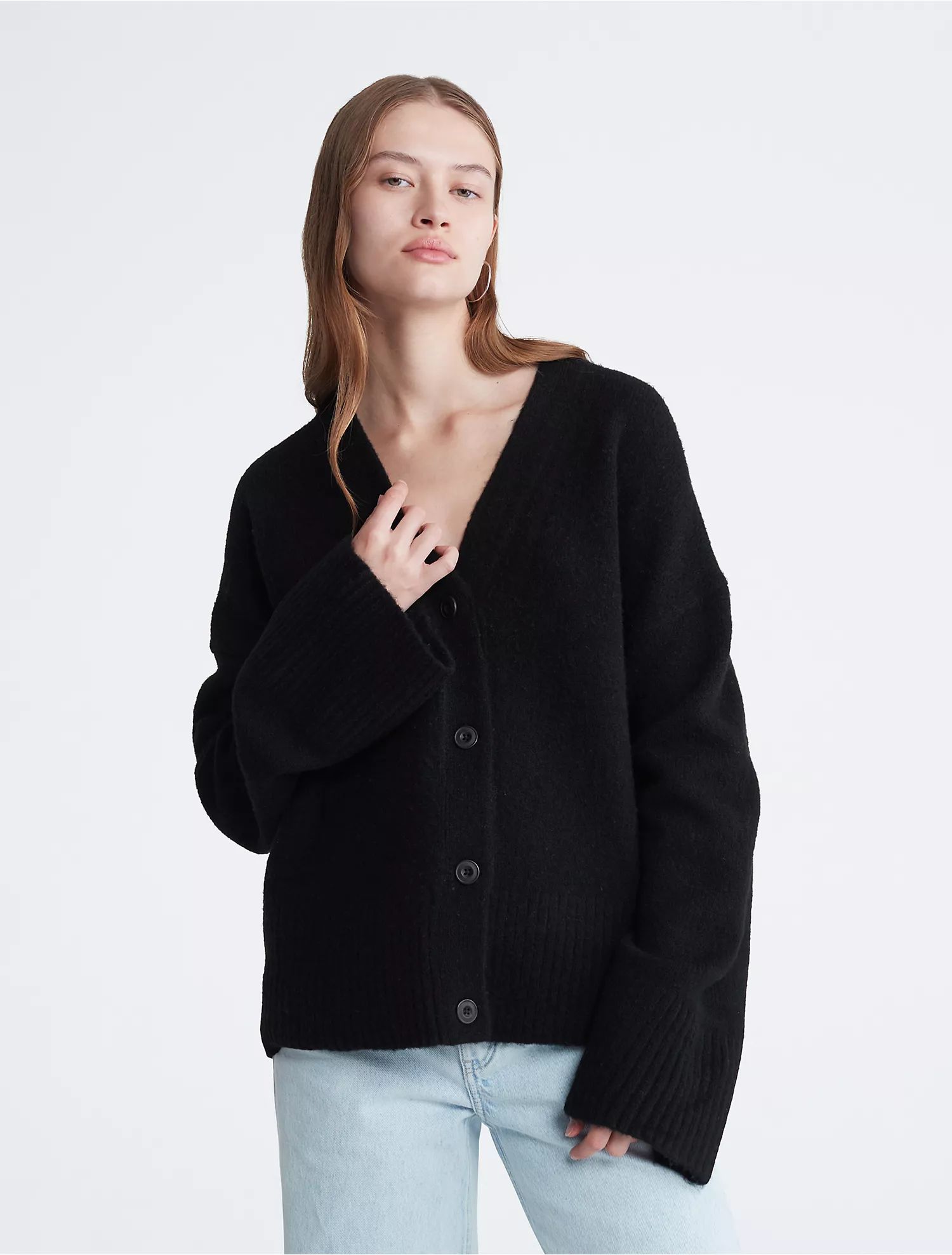 Oversized Relaxed Fit Cardigan | Calvin Klein (US)