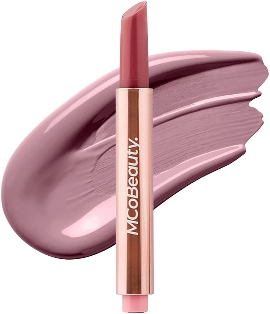 MCoBeauty Lip Plump 4-in-1 Hydrating Lacquer Emily Natural Mauve - Tinted Lip Balm Plumper with S... | Amazon (US)