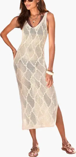 LASCANA Women's Crochet Midi Dress Cover Up | Nordstrom | Nordstrom