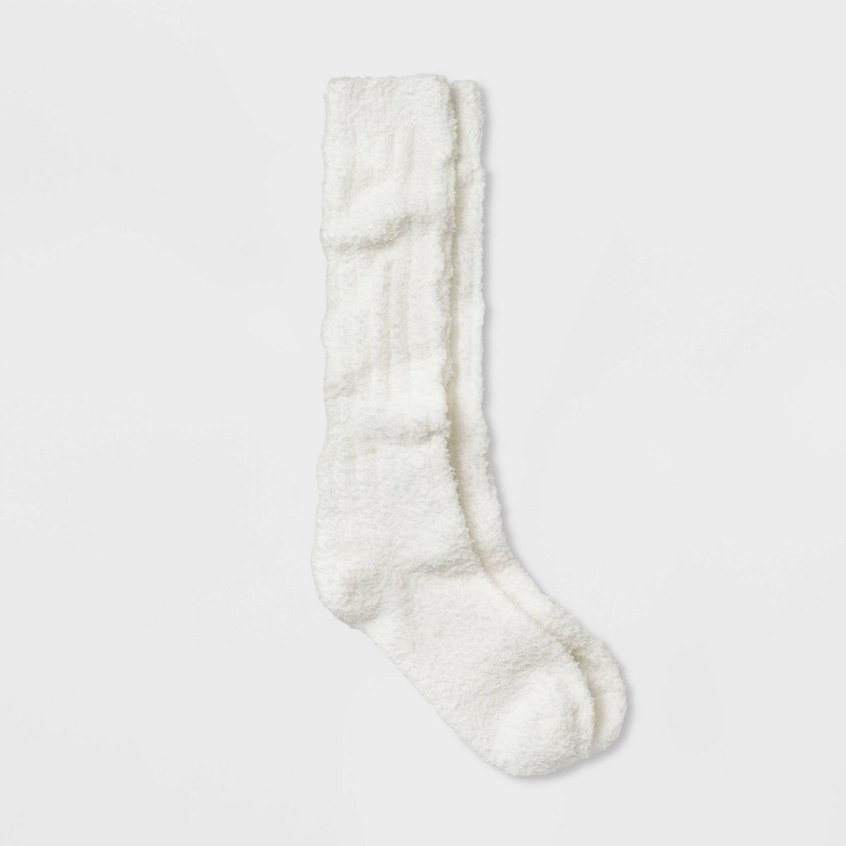 Women's Cozy Slouch Crew Socks - Universal Thread™ Ivory 4-10 | Target