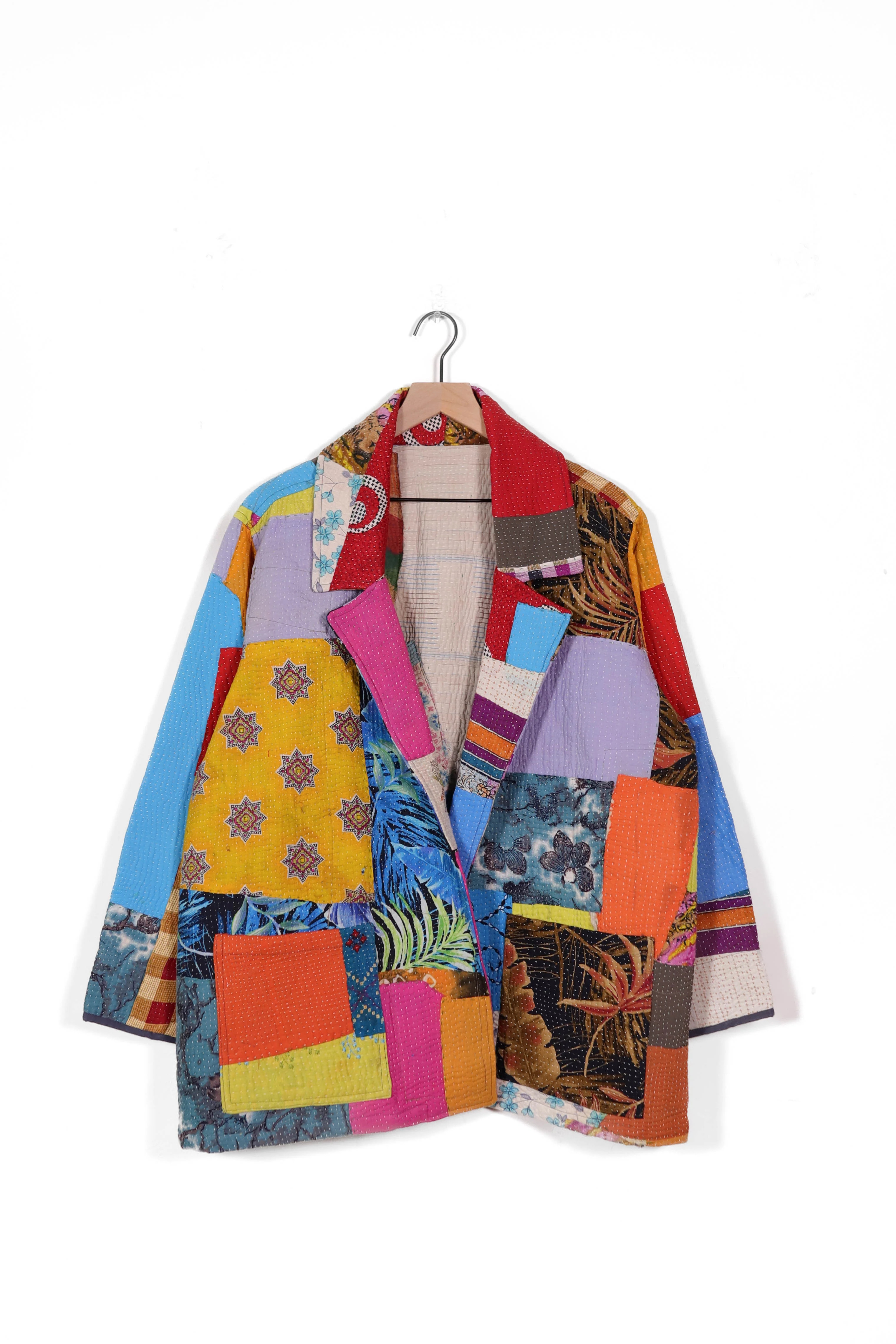 Vintage Kantha Barn Coat | Sapana
