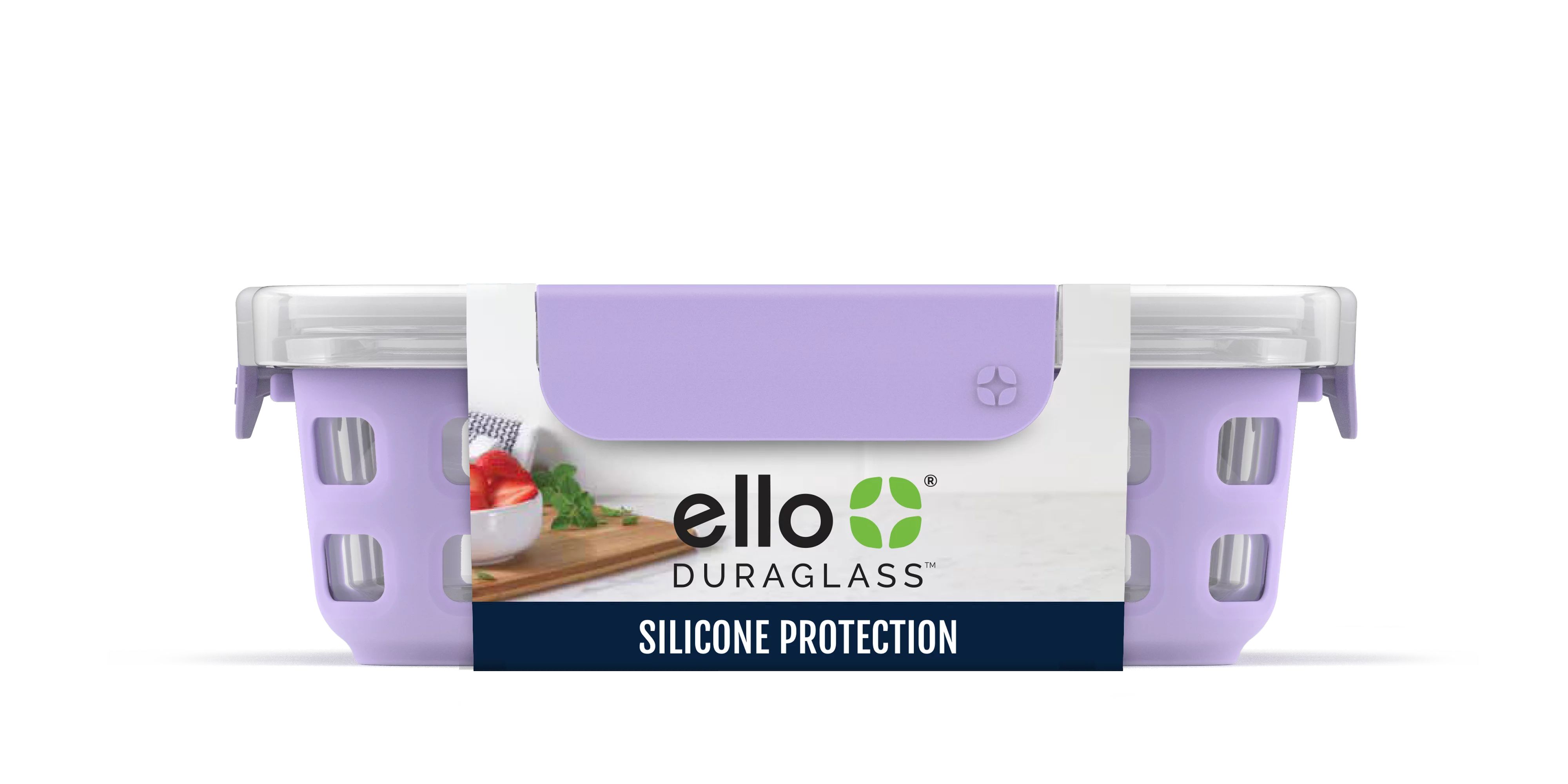 Ello Glass 3.4 Cup 27 Ounce Lilac Food Storage and Meal Preparation Container - Walmart.com | Walmart (US)
