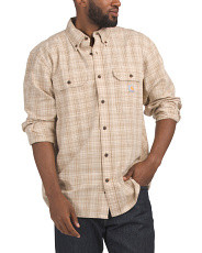 Loose Fit Chambray Plaid Shirt | Father's Day Gifts | Marshalls | Marshalls