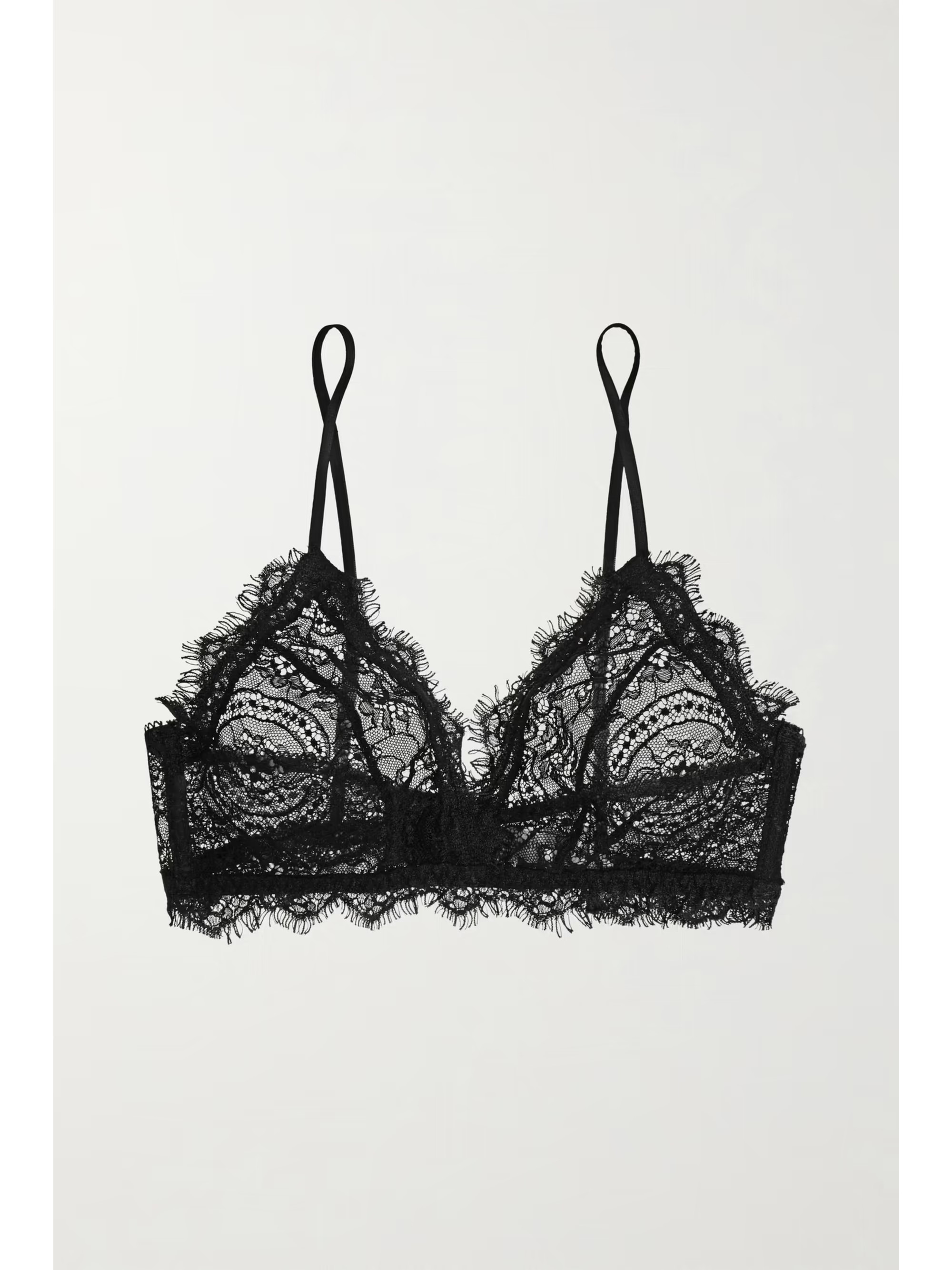 Stretch-lace soft-cup triangle bra | NET-A-PORTER (US)