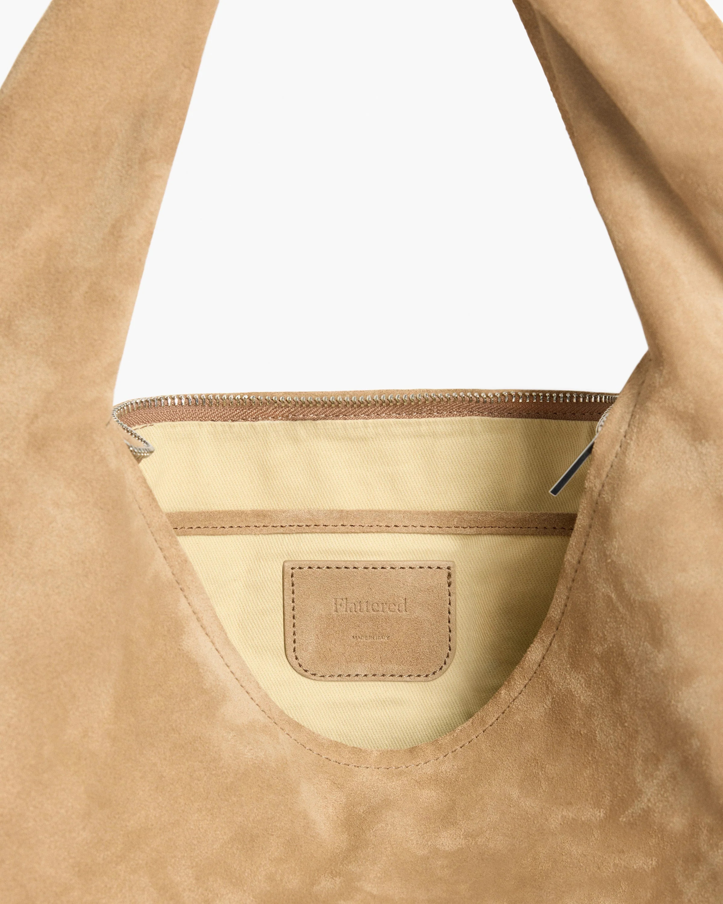 Alva Shoulder Bag Suede Sand Bag | Flattered
