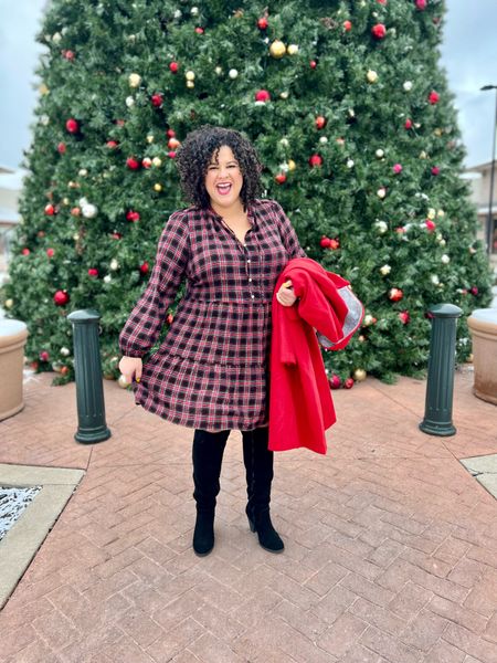 A plaid tiered dress with tall black boots makes for an easy winter or holiday party outfit. Especially because the threads have a bit of shimmer.

And it’s on sale! Take 40% off your purchase with code PARTY now through 11/22. Or login with your account for early access to Black Friday!

#sponsored

#LTKSeasonal #LTKHoliday #LTKCyberweek