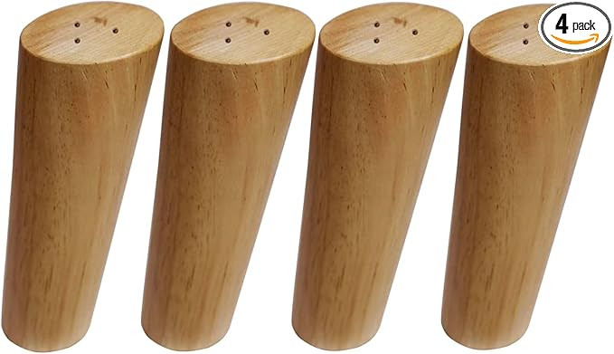 Round Solid Wood Furniture Legs Sofa Replacement Legs Perfect for Mid-Century Modern/Great IKEA h... | Amazon (US)