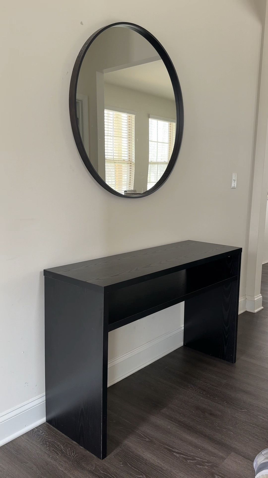 Setting up my new entryway table! Finally starting to decorate parts of my house I easily forget about. Can’t wait to add some minimal decor onto it! 

#LTKfindsunder100 #LTKhome #LTKVideo