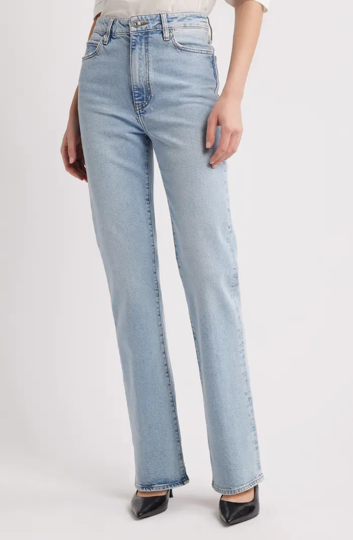 The Ruler High Waist Straight Leg Jeans | Nordstrom