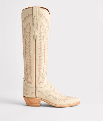 Priscilla :: Glitz Cream W/ Burnt Orange Stitching | Lucchese Bootmaker
