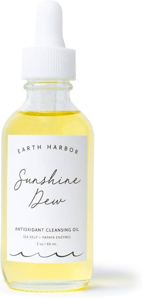 Earth Harbor | SUNSHINE DEW Cleansing Oil - Deep Cleanse & Makeup Remover | Papaya Enzymes + Sea ... | Amazon (US)