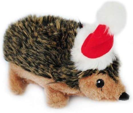 ZippyPaws - Holiday Hedgehog Plush Squeaky Dog Toy, Christmas Pet Gift | Amazon (US)