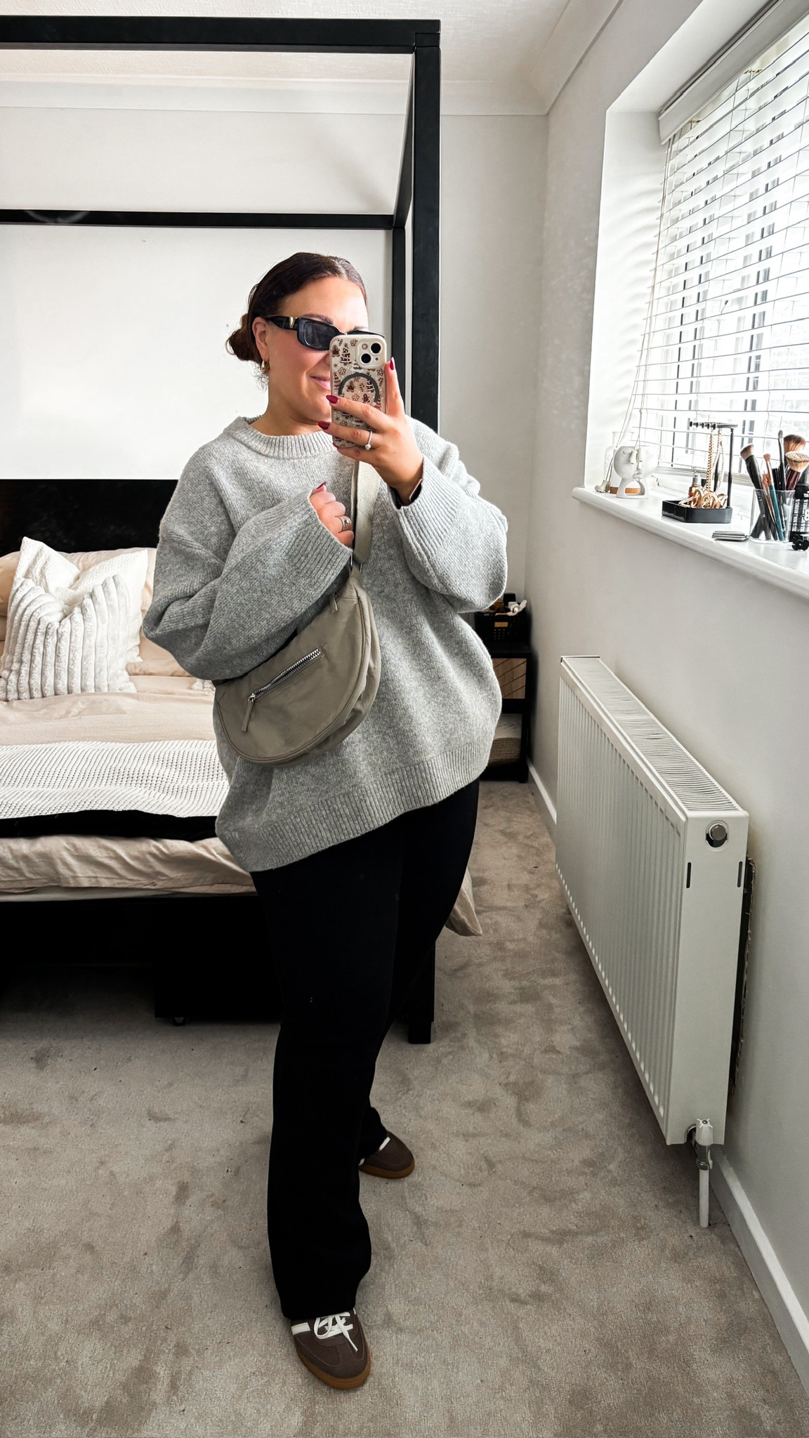 Comfy & casual but not boring! 
I wear L in the jumper 
XL (18) in flares could size down 
5.5 in spezials 


#LTKgrwm #LTKcurves #LTKmidsize