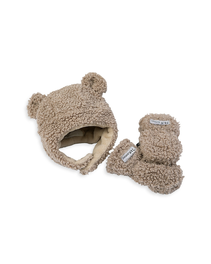 7AM Enfant Unisex Le Cub Teddy Mitten & Hat Set - Baby | Bloomingdale's (US)