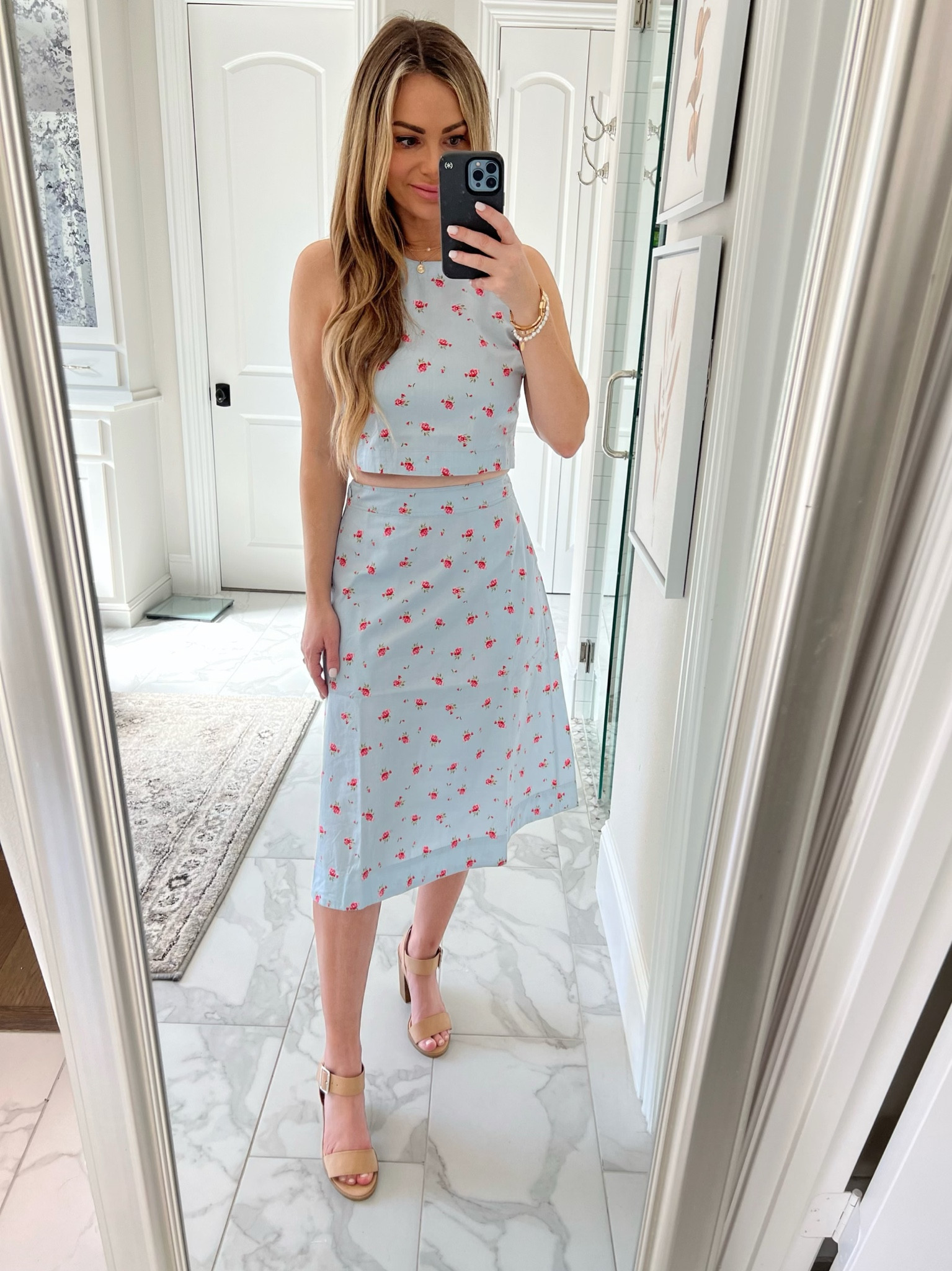 Two piece spring floral skirt and top set 

#LTKFind #LTKstyletip #LTKU