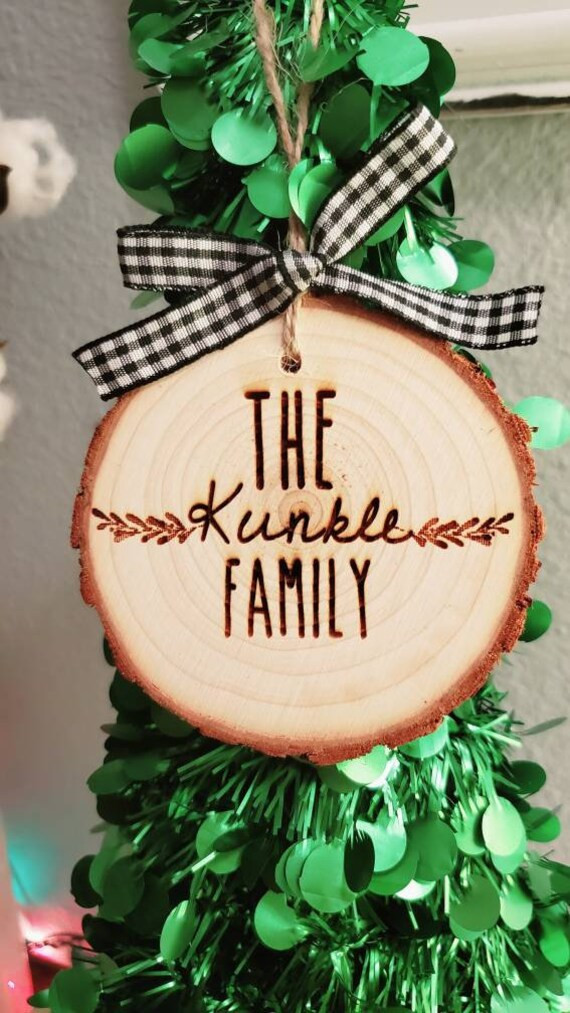 Personalized Family Christmas Ornament Engraved Ornament | Etsy | Etsy (US)