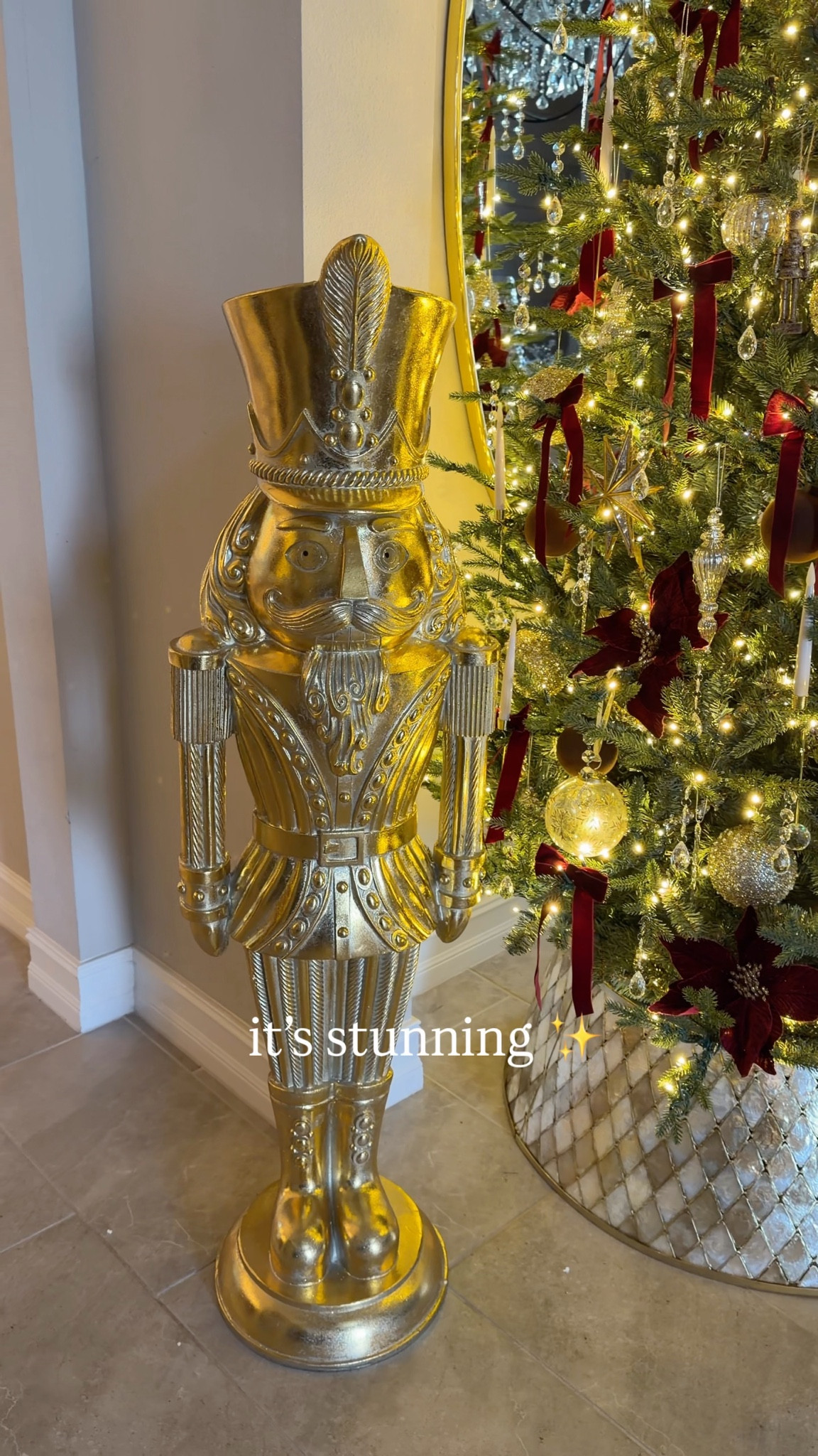 I wanted this gold Nutcracker for two years and I finally decided to get it! It’s stunning and it will be a staple decor piece that I use for years to come!  The details are stunning ✨

#LTKHoliday #LTKHome #LTKSeasonal