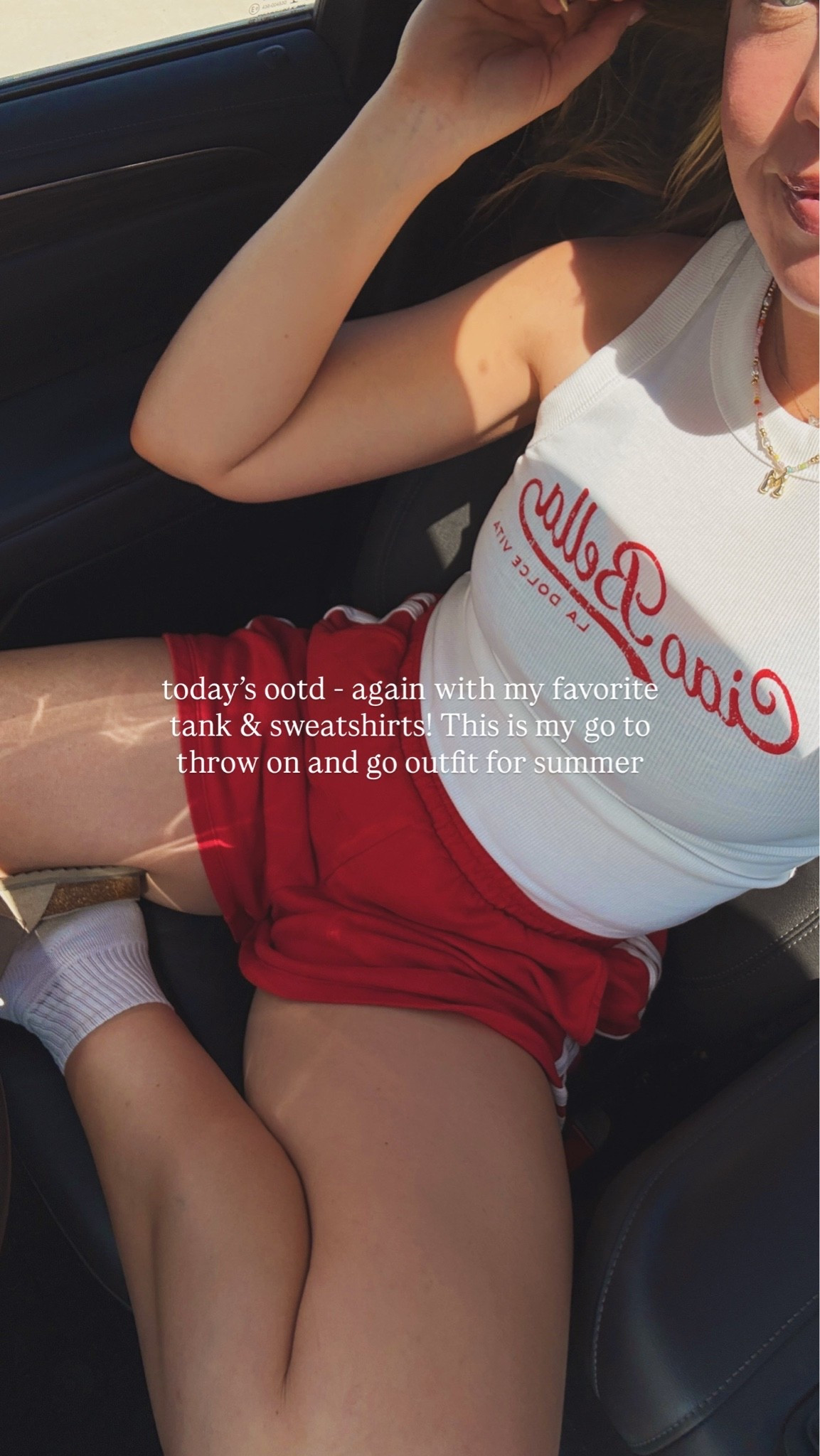 Today’s mom ootd! wearing a small tall and the top and small and the shorts! ￼