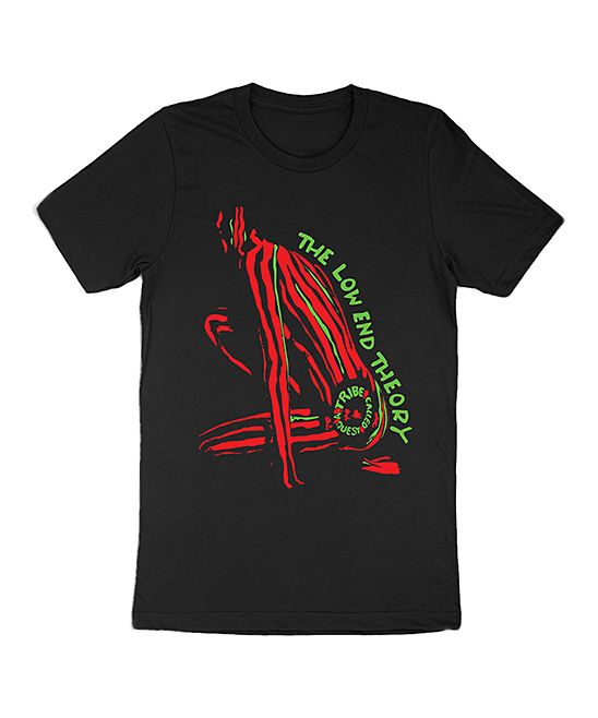Nearly There Men's Tee Shirts Black - Black A Tribe Called Quest 'The Low End Theory' Crewneck Tee - | Zulily