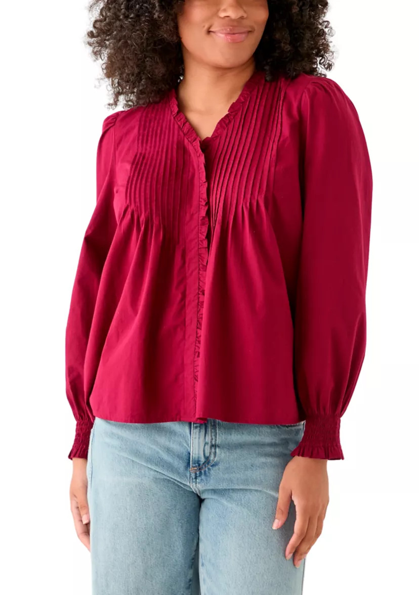 Women's Long Sleeve Ruffle Top | Belk
