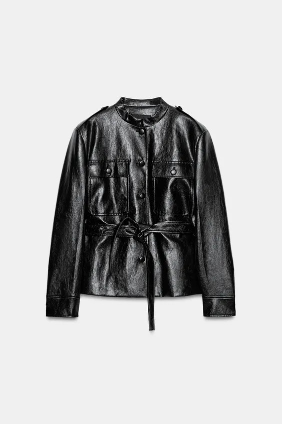 ZW COLLECTION FAUX LEATHER JACKET | Zara US