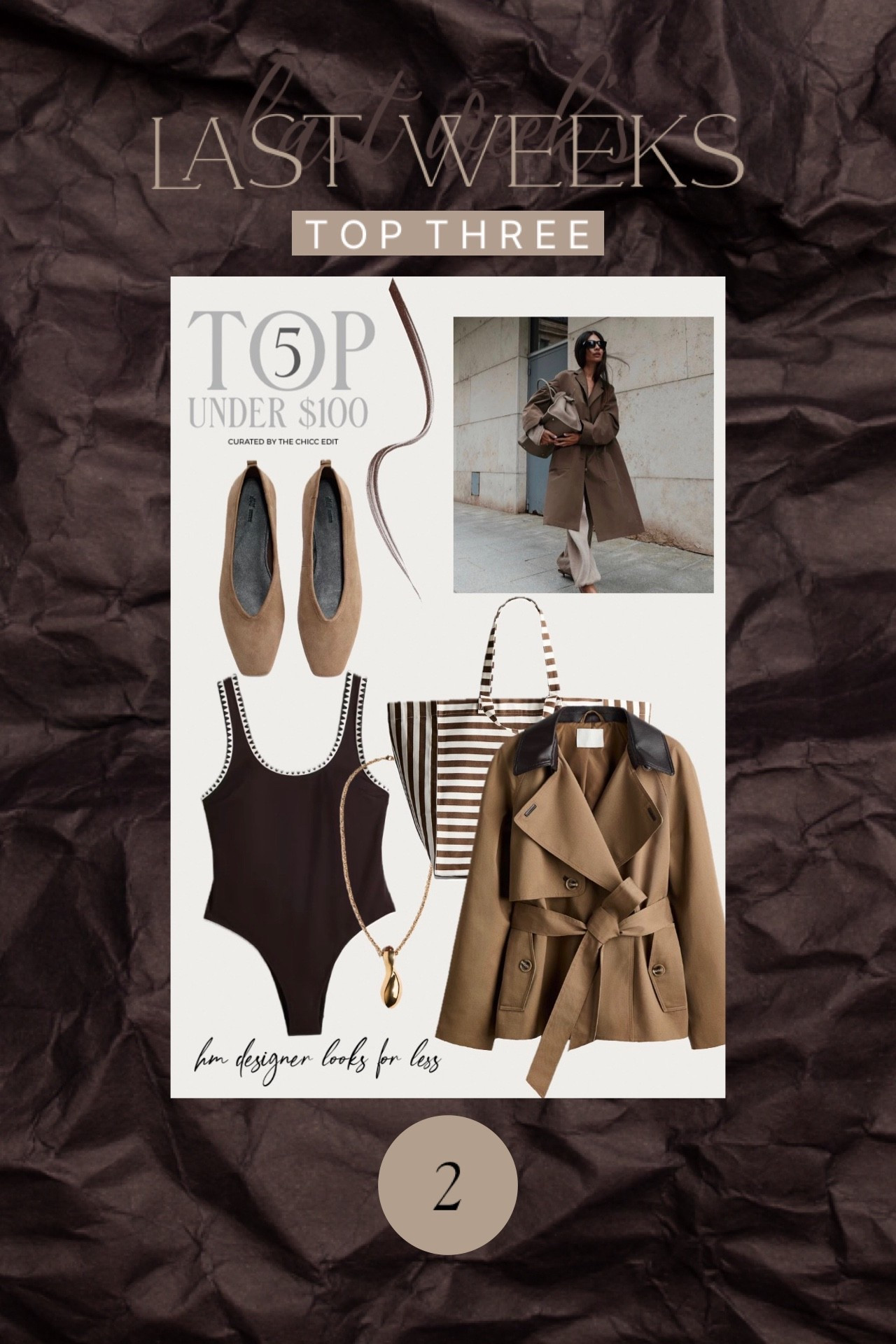 Best sellers under $100 🤎

#coat #swimsuit #tote #flats #necklace 

#LTKgrwm #LTKSwim #LTKootd