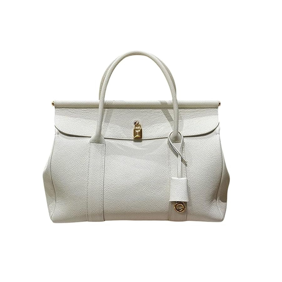 Genuine Leather Tote Bag for Women, Top Handle Handbag, Elegant Lychee Print Shoulder Bag, Fashio... | Amazon (US)