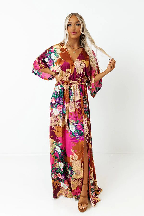 Caught Up In Love Satin Maxi | Impressions Online Boutique
