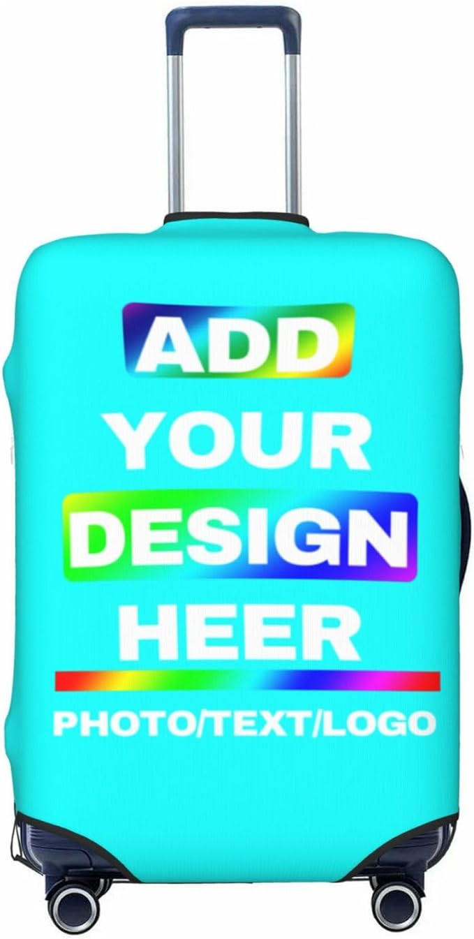 Custom Luggage Cover Personalized Suitcase Covers For Luggage Different Design Travel Suitcase Ca... | Amazon (US)