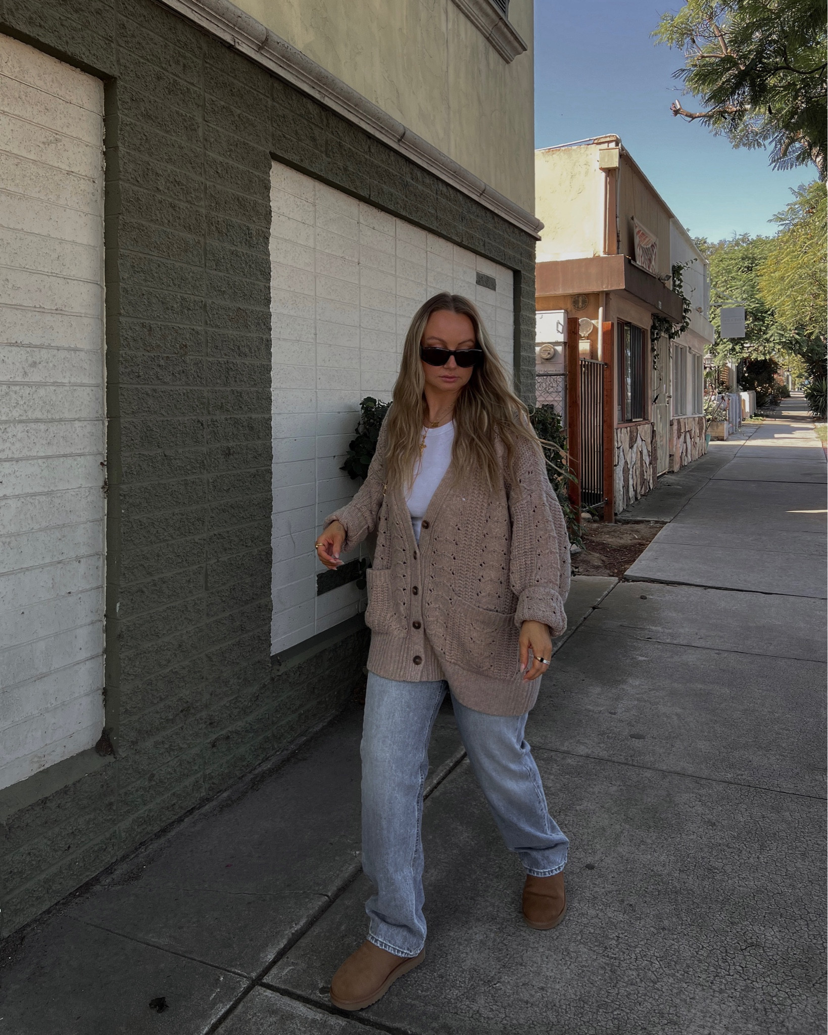 L’Academie cardigan - L
BDG Denim - US 30 
Ugg ultra minis - TTS
Cuts Women tee - M

Oversized sweater, Uggs, Uggs season, fall fit, outfit inspo, cozy winter outfit

#LTKCyberweek #LTKHoliday #LTKSeasonal