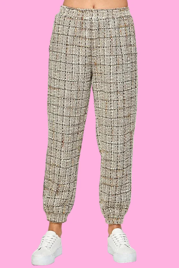TWEED JOGGER PANTS | Teggy French
