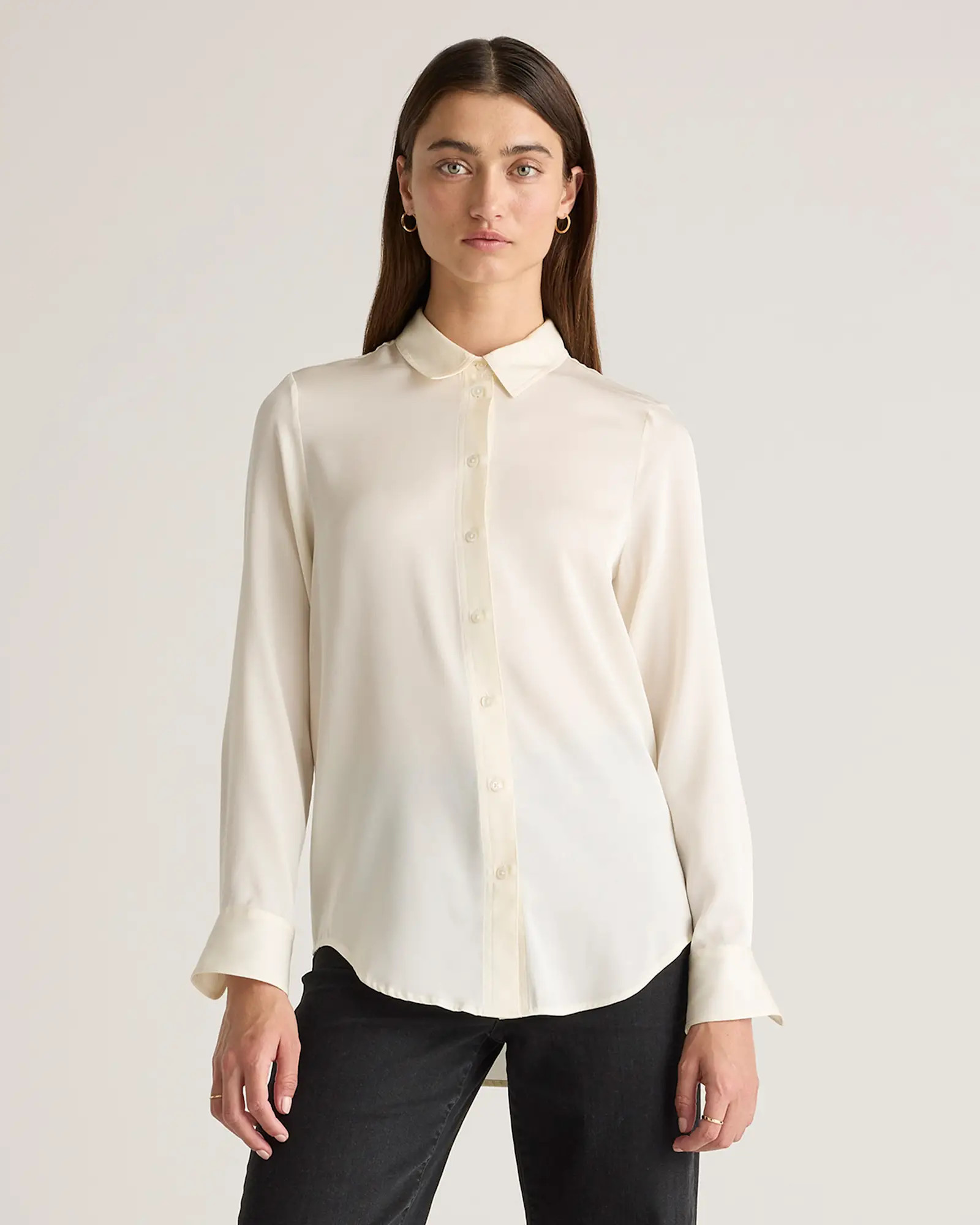 Washable Stretch Silk Blouse | Quince