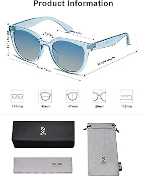 SOJOS Trendy Cat Eye Round Polarized Sunglasses for Women Fashion UV Protection Sunnies Sunglasse... | Amazon (US)
