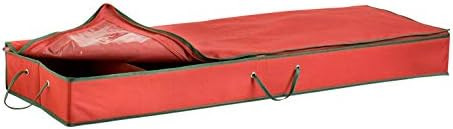 Honey-Can-Do SFT-01598 Wrapping Paper and Bow Storage Organizer, Holiday Red,Large | Amazon (US)