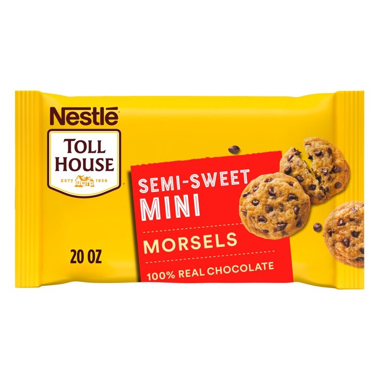 Nestle Toll House Semi Sweet Mini Chocolate Regular Baking Chips, 20 oz Bag | Walmart (US)
