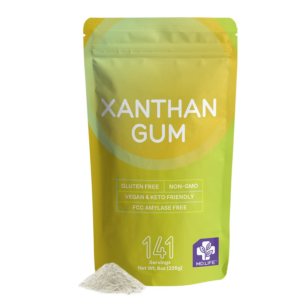 MD. Life Xanthan Gum for Baking Keto - 8oz – 100% Natural Xanthan Gum Powder - Keto Friendly & ... | Amazon (US)