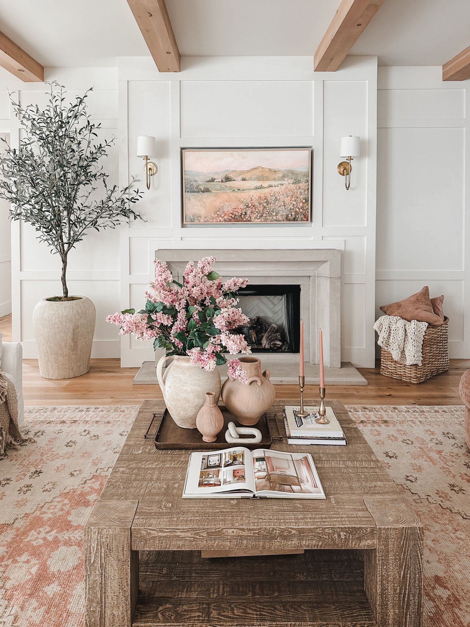 Elevate your living room with a Pottery Barn style refresh! Add a stunning coffee table and beautiful faux florals for a timeless and inviting look

Living room refresh, summer refresh, Pottery Barn style, neutral wood tones, pops of pink, creamy whites, neutral area rug, coffee table finds, furniture favorites, faux florals, throw pillow, accent chair, curtain detail, living room views, light and bright, coffee table decor, throw blanket, neutral home, aesthetic finds, shop the look!

#LTKStyleTip #LTKHome #LTKSeasonal